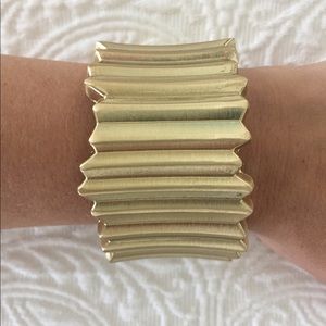 Very Sturdy Unique Trendy Punk Gold Cuff Bracelet